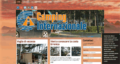 Desktop Screenshot of campeggiointernazionale.net